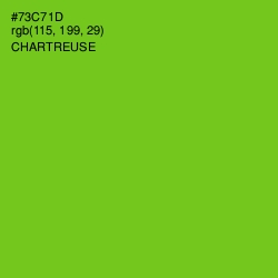 #73C71D - Chartreuse Color Image