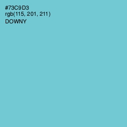 #73C9D3 - Downy Color Image