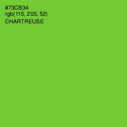 #73CB34 - Chartreuse Color Image