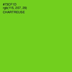 #73CF1D - Chartreuse Color Image