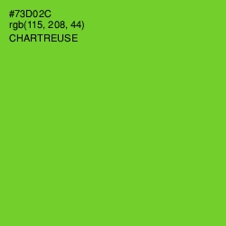 #73D02C - Chartreuse Color Image