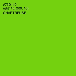 #73D110 - Chartreuse Color Image
