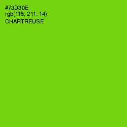 #73D30E - Chartreuse Color Image