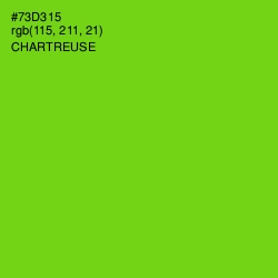 #73D315 - Chartreuse Color Image