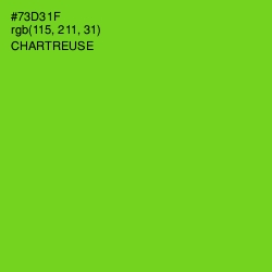 #73D31F - Chartreuse Color Image