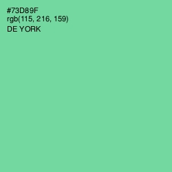 #73D89F - De York Color Image