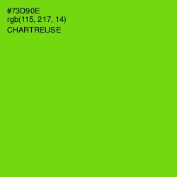 #73D90E - Chartreuse Color Image