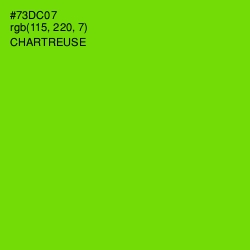 #73DC07 - Chartreuse Color Image