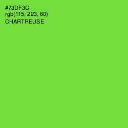 #73DF3C - Chartreuse Color Image