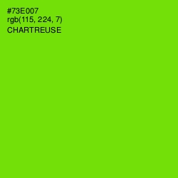 #73E007 - Chartreuse Color Image