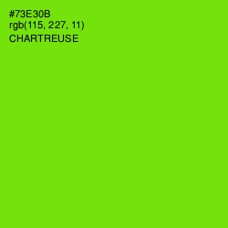 #73E30B - Chartreuse Color Image