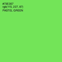 #73E357 - Pastel Green Color Image