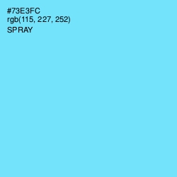 #73E3FC - Spray Color Image