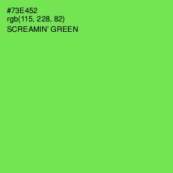 #73E452 - Screamin' Green Color Image