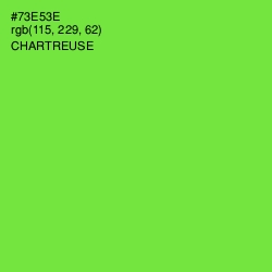 #73E53E - Chartreuse Color Image