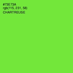 #73E73A - Chartreuse Color Image