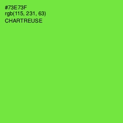 #73E73F - Chartreuse Color Image