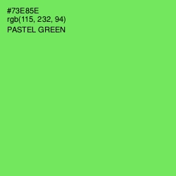 #73E85E - Pastel Green Color Image