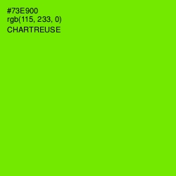 #73E900 - Chartreuse Color Image