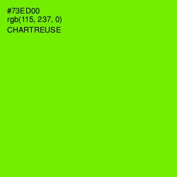 #73ED00 - Chartreuse Color Image