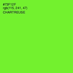 #73F12F - Chartreuse Color Image