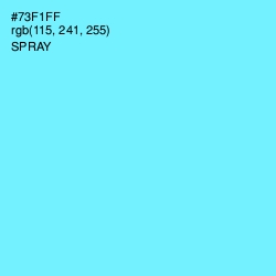 #73F1FF - Spray Color Image