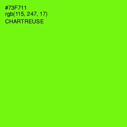 #73F711 - Chartreuse Color Image