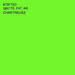 #73F72C - Chartreuse Color Image