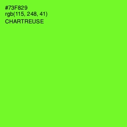 #73F829 - Chartreuse Color Image