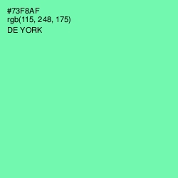 #73F8AF - De York Color Image