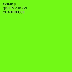 #73F916 - Chartreuse Color Image