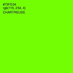 #73FE04 - Chartreuse Color Image