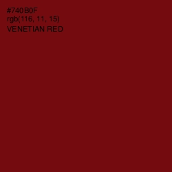 #740B0F - Venetian Red Color Image