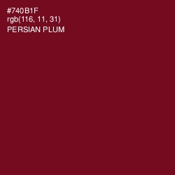 #740B1F - Persian Plum Color Image