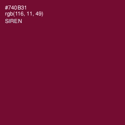 #740B31 - Siren Color Image