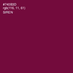 #740B3D - Siren Color Image