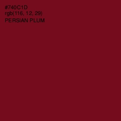 #740C1D - Persian Plum Color Image