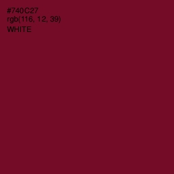 #740C27 - Black Rose Color Image