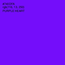 #740DFA - Purple Heart Color Image