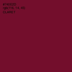 #740E2D - Claret Color Image