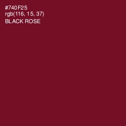 #740F25 - Black Rose Color Image