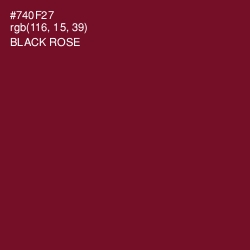 #740F27 - Black Rose Color Image