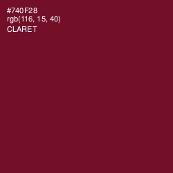 #740F28 - Claret Color Image