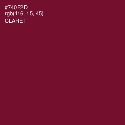 #740F2D - Claret Color Image