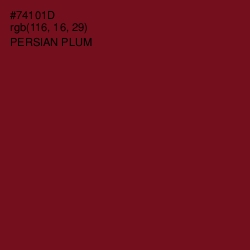 #74101D - Persian Plum Color Image