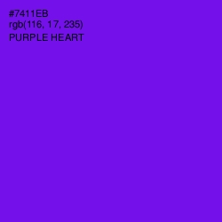 #7411EB - Purple Heart Color Image