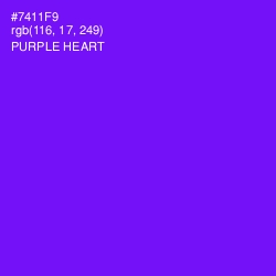 #7411F9 - Purple Heart Color Image