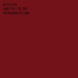 #74121A - Persian Plum Color Image