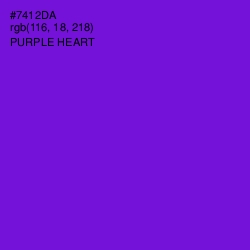 #7412DA - Purple Heart Color Image