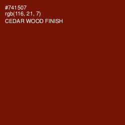 #741507 - Cedar Wood Finish Color Image